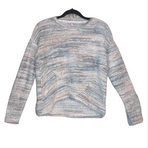 Candie's Fuzzy Gray and Pink Sweater size XS